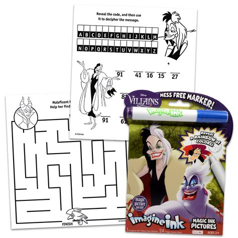 Classic Disney Disney Villains Coloring And Activity Book Set For