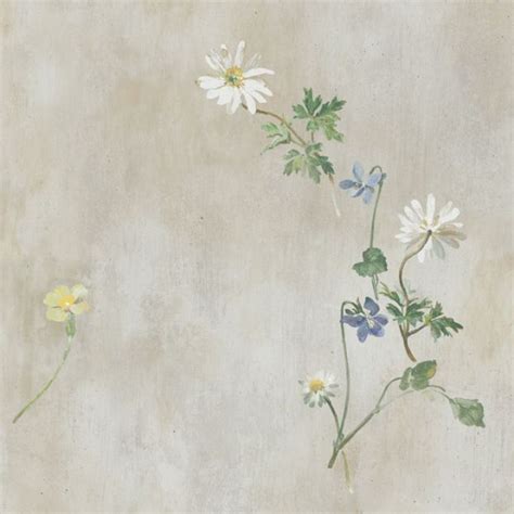 Spring Stone Grey | Floral Wallpaper