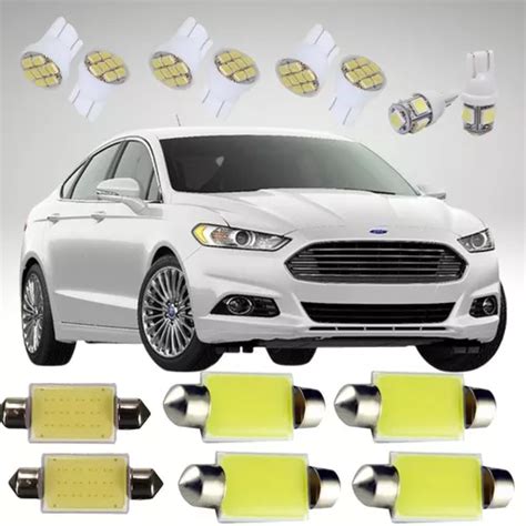 Kit Lâmpadas Led Ford Fusion Luz Pingo Teto Placa Ré Parcelamento sem