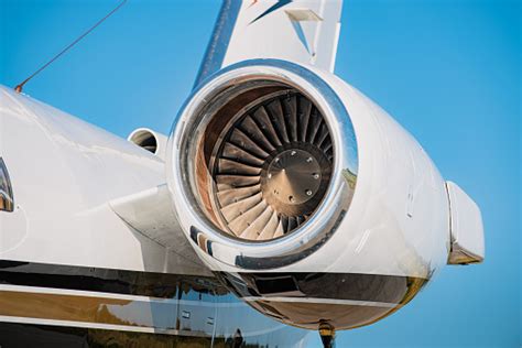 Top Mounted Jet Engine Of A Small Business Jet Stock Photo - Download ...