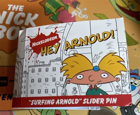 Nickelodeon The Nick Box Exclusive Hey Arnold Sliding Surfer Enamel