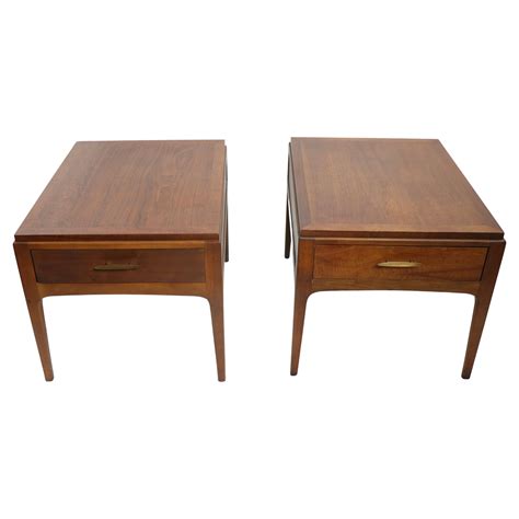 Mid Century Modern Lane Rhythm Collection Walnut End Tables A Pair For