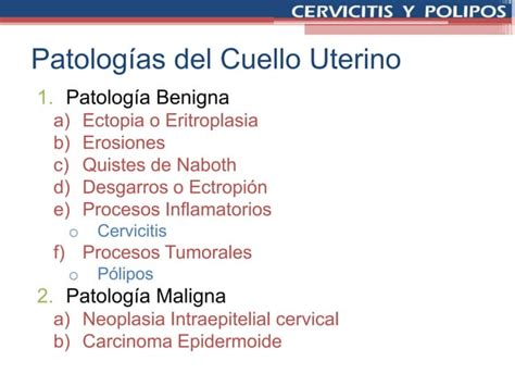 Cervicitis Y Poliposppt Reparado