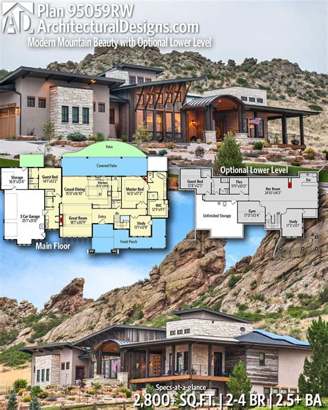 Modern Mountain House Plan 9 Images Easyhomeplan