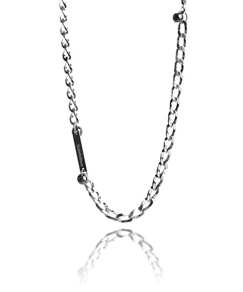 Musinsa Scaletto Black Surgical Steel Jb Twisted Chain Neckalce