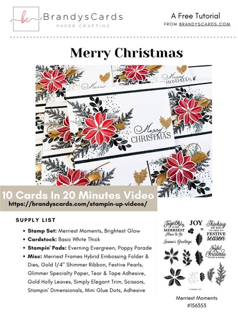 DIY Christmas Cards Beautifully | 10 in 20 Card Making Series Copy ...