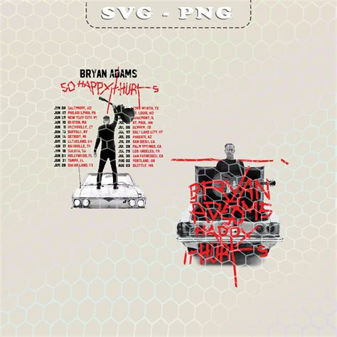 Bryan Adams Tour 2023 PNG, so Happy Hurts Tour, Bryan Adams Digital ...