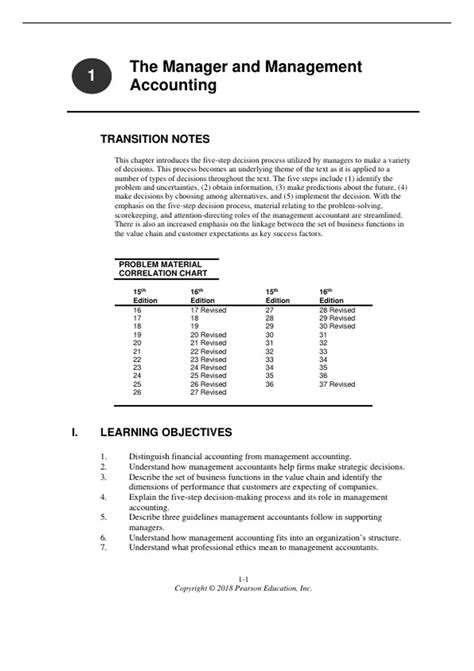 Solution Manual For Horngrens Cost Accounting A Managerial Emphasis