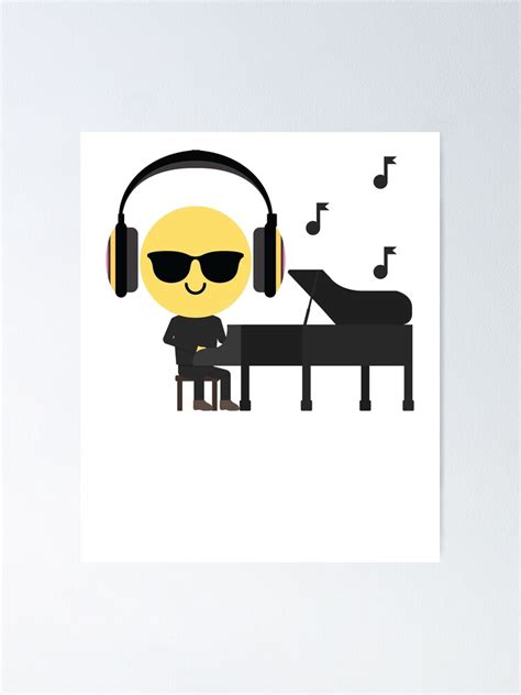 "Piano Emoji " Poster for Sale by HippoEmo | Redbubble