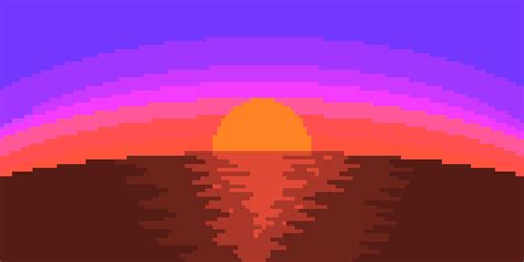 Sunset Pixel Art by LucidNightmarezz on DeviantArt