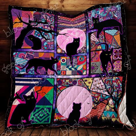 Order Black Catquilt Blanket from Brightroomy now!