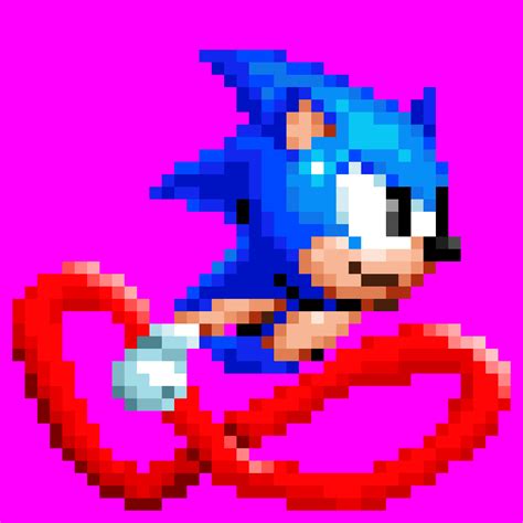 Pixelated Sonic by Kalos-Baku - Pixilart