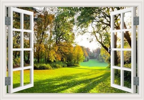 Amazing 3d Forrest Decals Landscape Wallpaper Window Mural