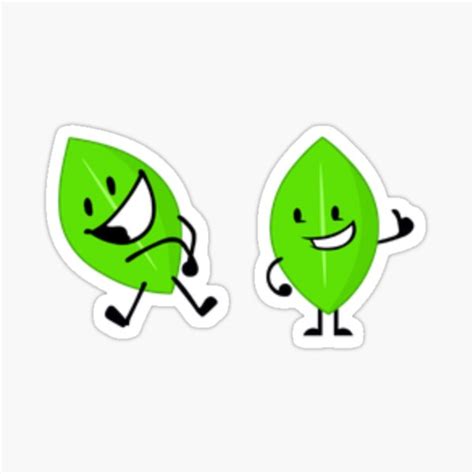 "Battle For Dream Island Leafy Sticker Design funny Battle For Dream Island Leafy Stickers ...