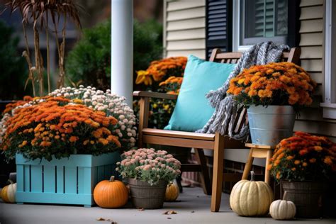 fall front porch stock  images  backgrounds