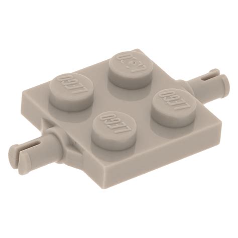 Lego Einzelteil Light Bluish Gray Plate Modified X With