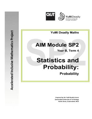 Fillable Online Research Qut Edu YDM Statistics And Probability YuMi