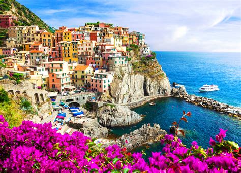 Manarola Village Cinque Terre Italy Jigsaw Puzzle In Puzzle Of The