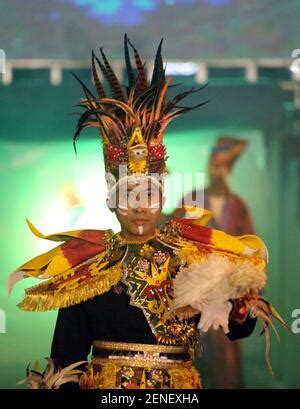 An Indonesian Model With Her Pets Walks The Runway During The Jember