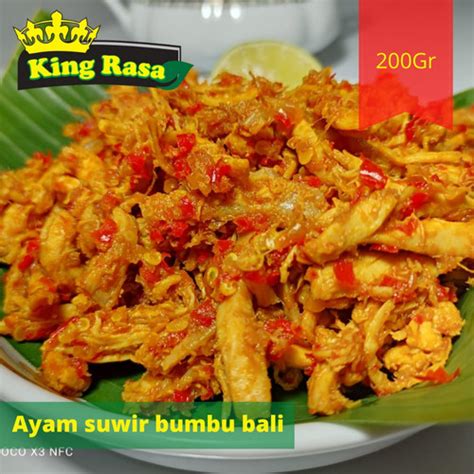 Jual Ayam Suwir Bumbu Bali 200gr Ayam Bumbu Bali Suwir Frozen Hangatkan ...