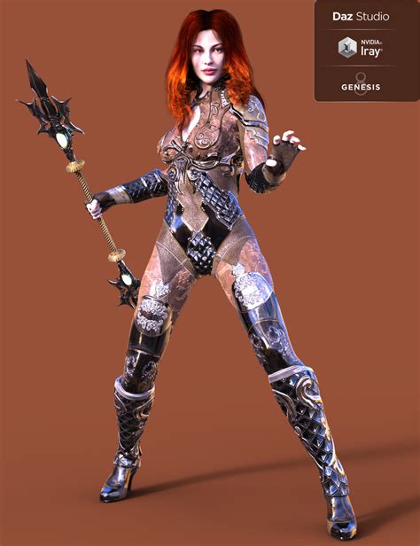 Jiwoo Battle Mage Outfit for Genesis 8 Female(s) | Daz 3D