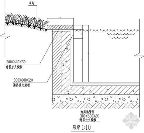 驳岸详图 园林景观节点详图 筑龙园林景观论坛