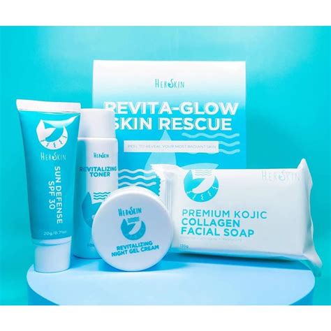 Her Skin Revita Glow Skin Rescue Complete Set Herskin Secret Glow