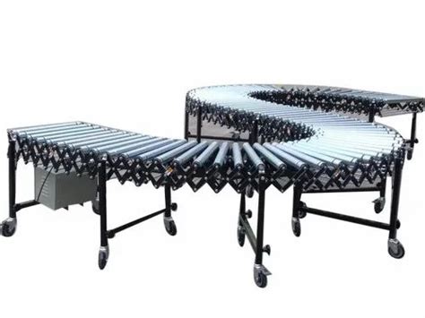 Mild Steel Flexible Roller Conveyor Capacity 500 Kg 5 Inch At Rs