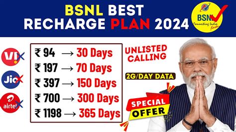 BSNL Best Recharge Plan 2024 Bsnl Ka Sasta Plan Bsnl Recharge Plan