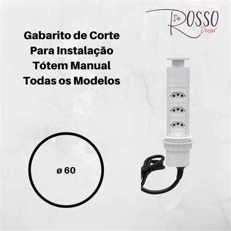 Torre de Tomada Retrátil Multiplug 3 Tomadas 20A Preto QTMOV