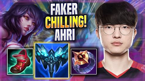 FAKER CHILLING WITH AHRI T1 Faker Plays Ahri MID Vs Ryze Season