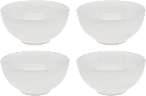 Dowan Bone China Bowl Sets White Soupcerealricedessert Bowls Set Of 6 Bowls Cereal Bowls