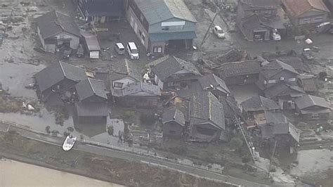 Aerial footage reveals the damage done by Japanese earthquake