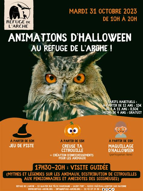 Animations Sp Ciales Halloween Au Refuge De L Arche Refuge De L Arche