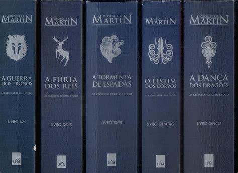 As Crônicas De Gelo E Fogo box 5 Volumes George R R Martin