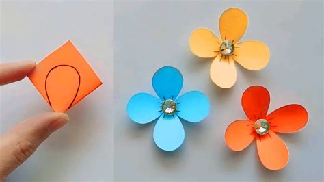 Easy Paper Flower Making Craft Paper Flower Making Step By Stephow To Origami Flower Origami