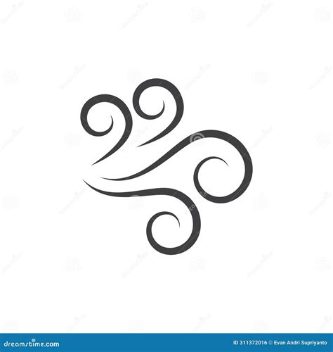 Wind Logo Vector Symbol Design Stock Vector Illustration Of Windy Symbol 311372016