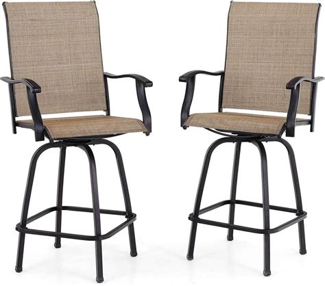 Best Choice Products Set Of 2 Swivel Barstools Bar Height