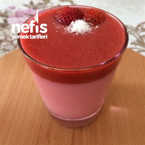 Çilek Soslu Muhallebi Nefis Yemek Tarifleri 3173557