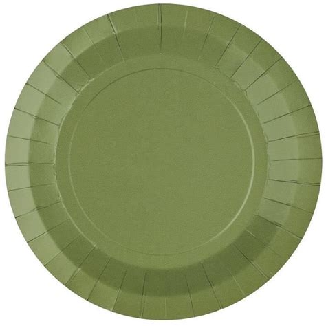 Lots De Assiettes Rondes En Carton Biod Gradable De Cm Vert