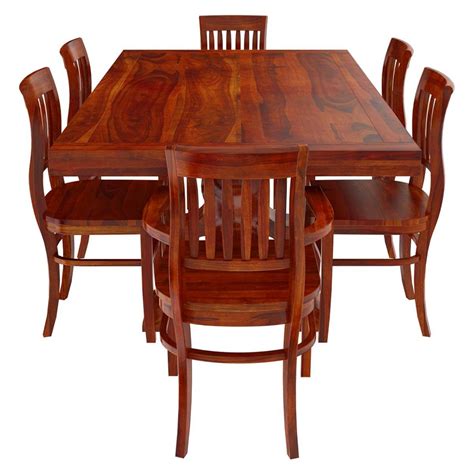 Siena Rustic Solid Wood Dining Room Set