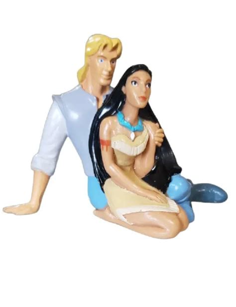 Vintage Pocahontas John Smith Pvc Figure Disney Decopac Applause Cake