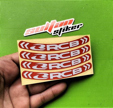 Stiker Velg Rcb Cutting Sticker Velk Pelek Racing Boy Lazada Indonesia