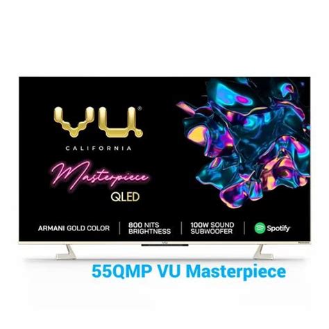 VU 55QMP Masterpiece Glo Series 4K Ultra HD Smart Android QLED TV 55