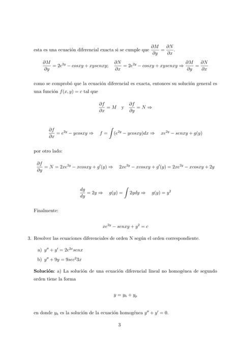 Ejercicios Ecuaciones Diferenciales Pdf Descarga Gratuita