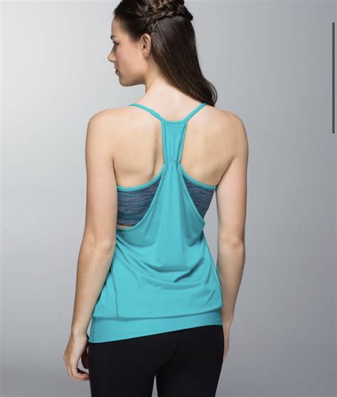 Lululemon No Limits Tank Split Pea