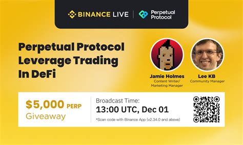 Perpetual Protocol On Twitter Join Us For The Binance Live