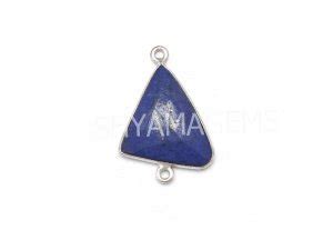 Lapis Lazuli Triangle Connector Bezel Online Shyama Gems