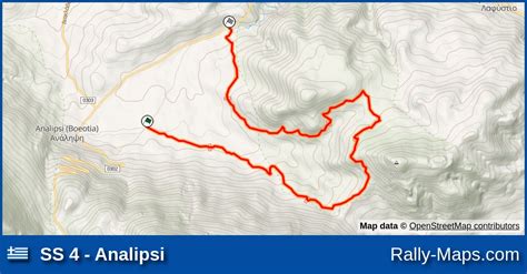 Ss 4 Analipsi Stage Map Olympion Rally 1996 Erc 🌍 Rally