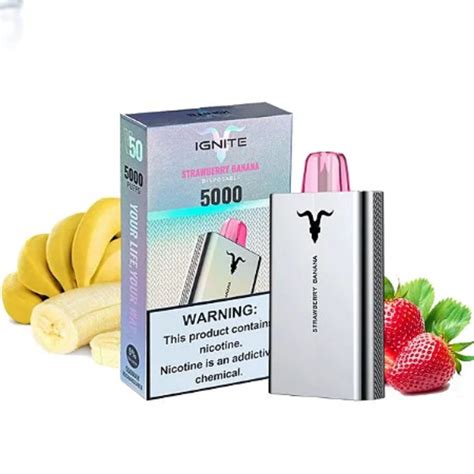 Pod Descart Vel V Strawberry Banana Puffs Ignite Cigarro